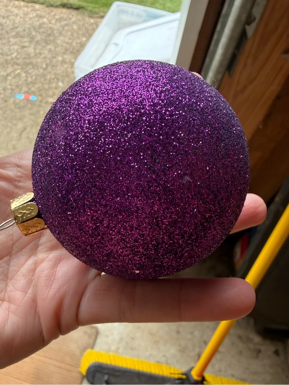 Vibrant Glitter & Shiny Holiday Ornaments - Purple, Teal, Blue, Gold